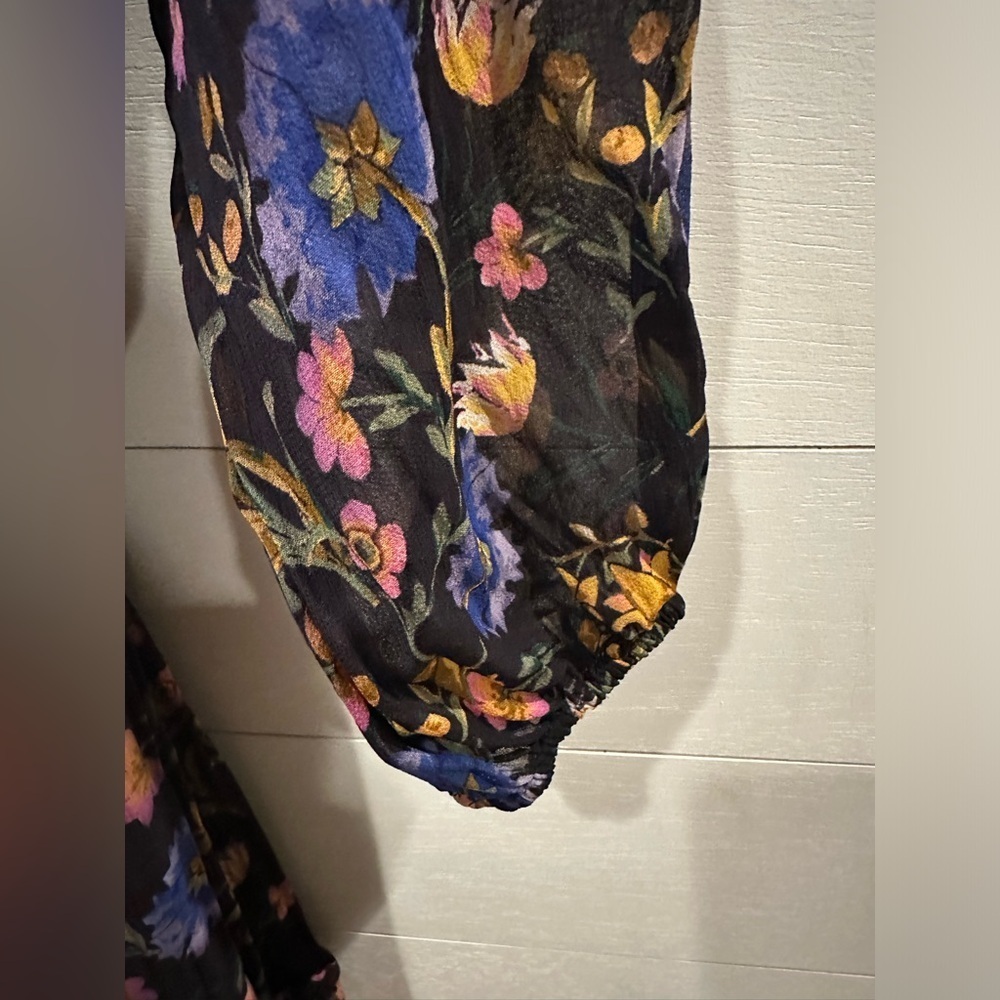 Anthropologie Floral Dress- size 10P - Picture 4 of 8
